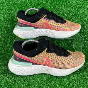 Nike ZoomX Invincible Run Flyknit Bright Mango Running Sneakers Shoes Womens 10